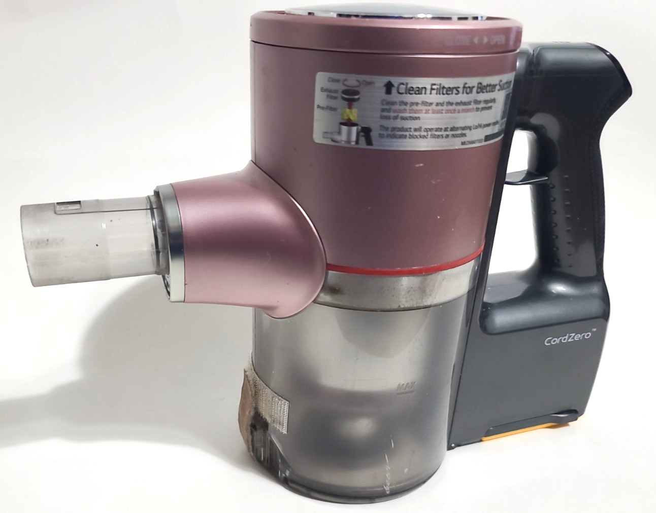 LG A912PM Motor Head with Battery, Pink, CordZero Vacuum – FOR PARTS OR REPAIR