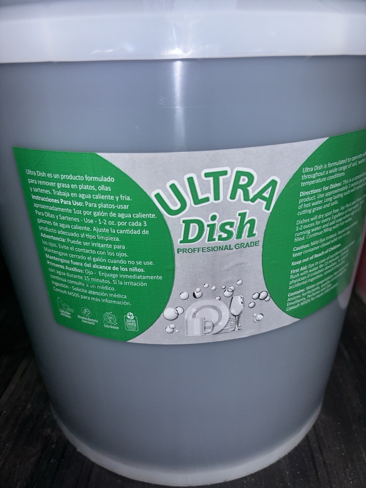 (5 Gallons) Commercial Concentrated Blue Pot and Pan Detergent Liquid Dish Soap