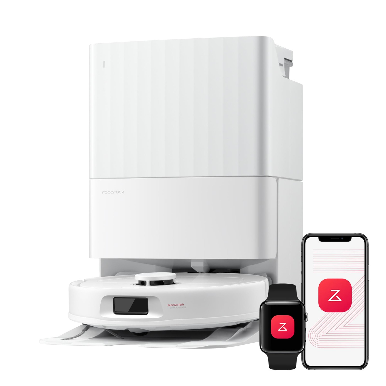 roborock Qrevo S Pro Robot Vacuum and Mop, 18,500Pa Suction Multifunctional Dock