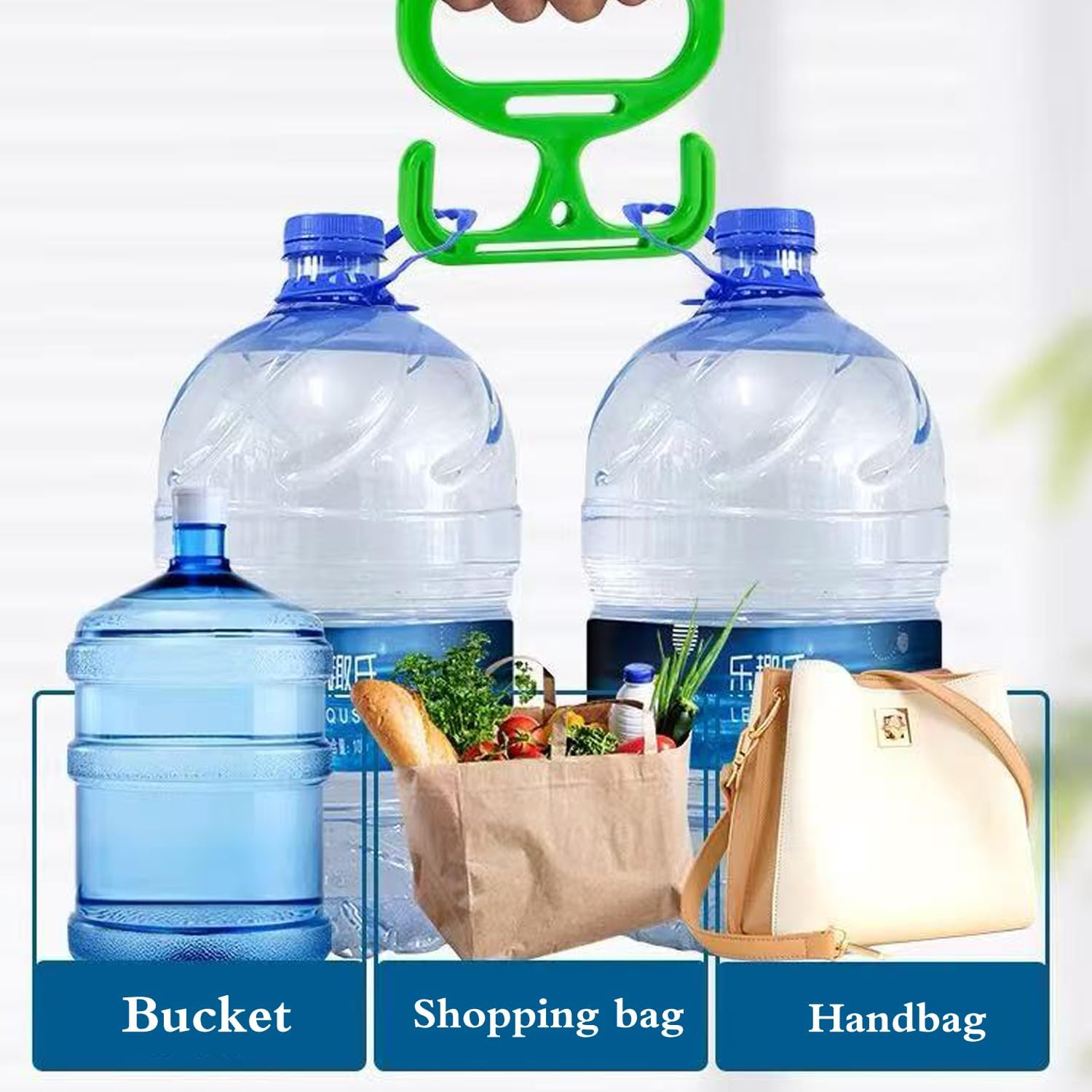 2 Pack Grocery Bag Carrier Handle, Holds 100Lbs, Heavy Duty Carry Handle, Comfor