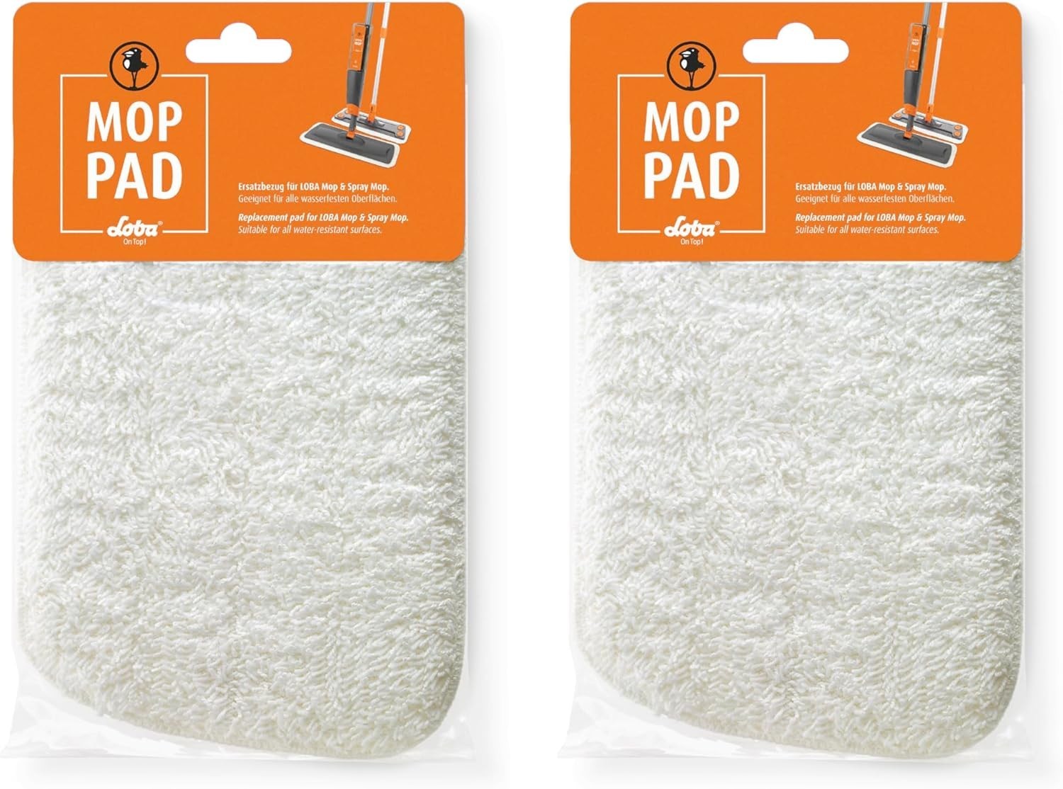 Microfiber Floor Cleaning Pad Spray Mop Mop (2 pack)
