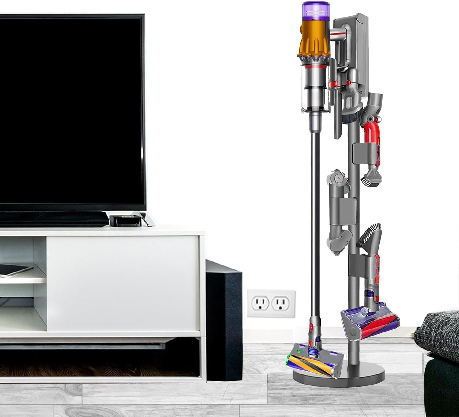 Vacuum Cleaner Stand Compatible with Dyson V6/V7/V8/V9/V10/V12/V15 Models