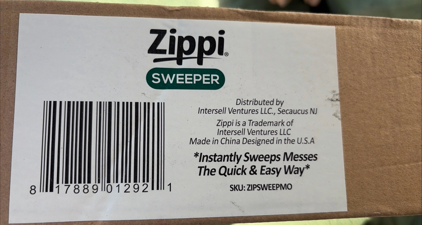 New Zippi Sweeper Standard Open Box Rechargeable 360 Cleaning Floor Sweep