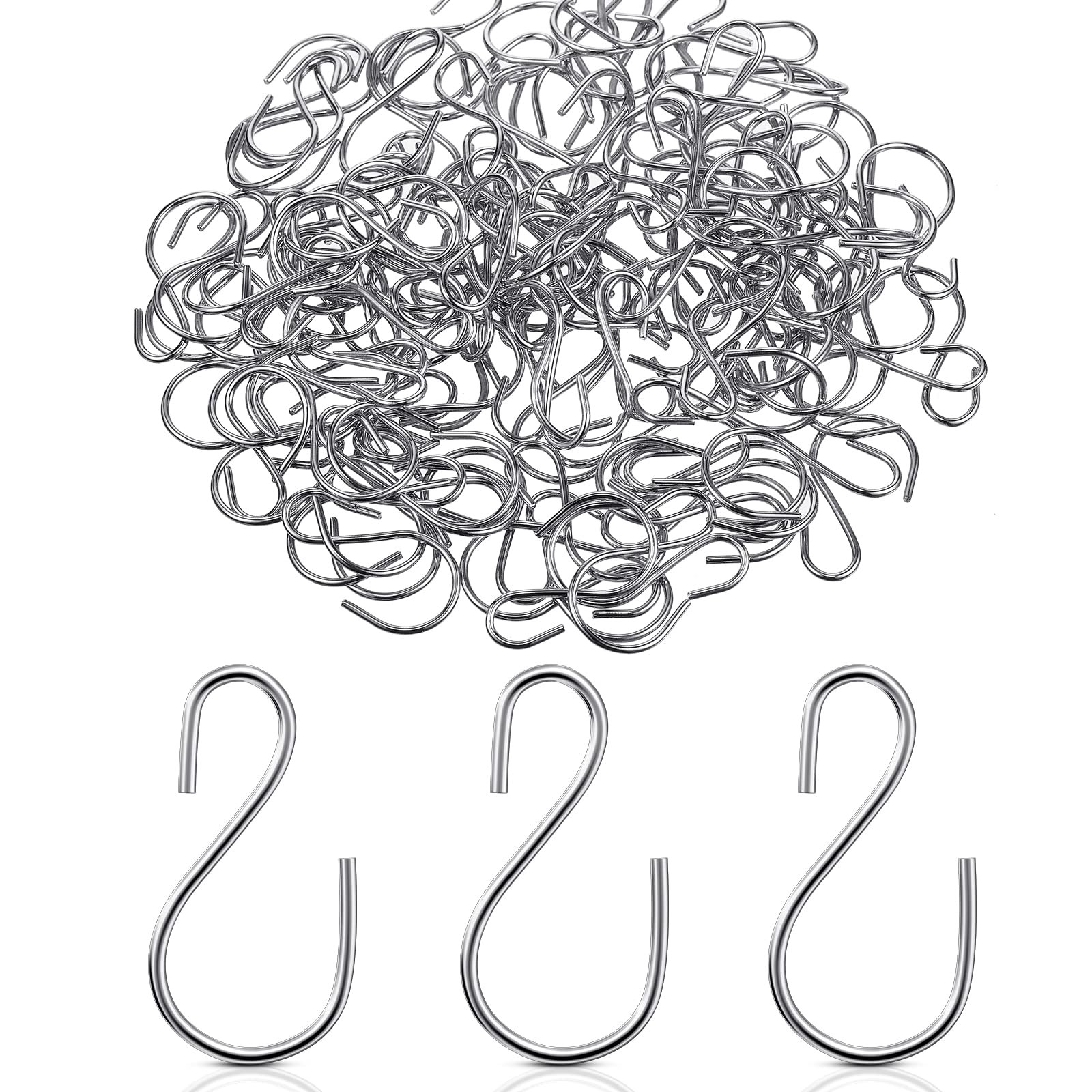 240 Pcs Mini S Hook for Hanging 1 Inch Metal Hanging Hooks S Shaped Iron Wire…