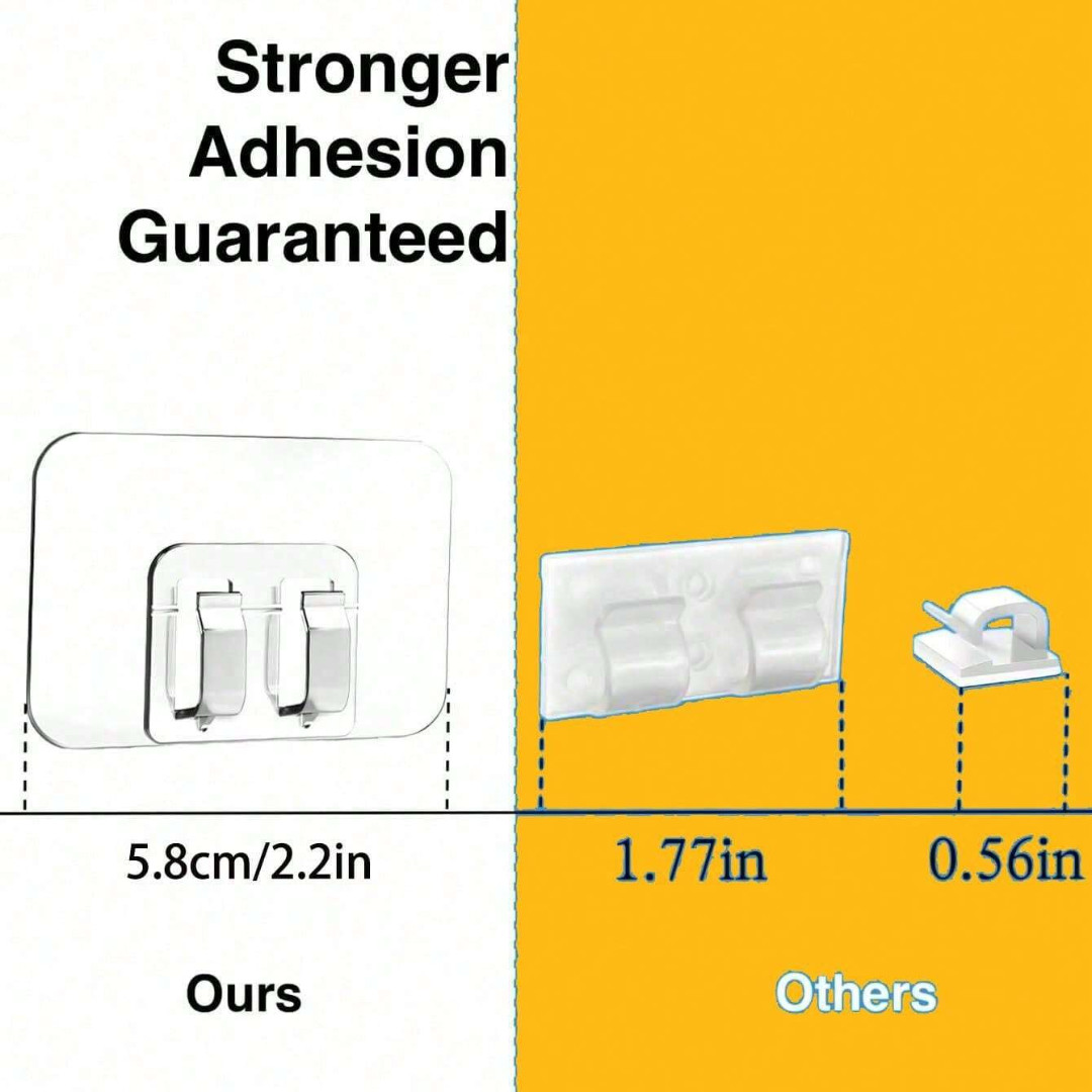 Outdoor Indoor Adhesive String Light Hooks Wire Fastener Hook Clip Hanging Decor