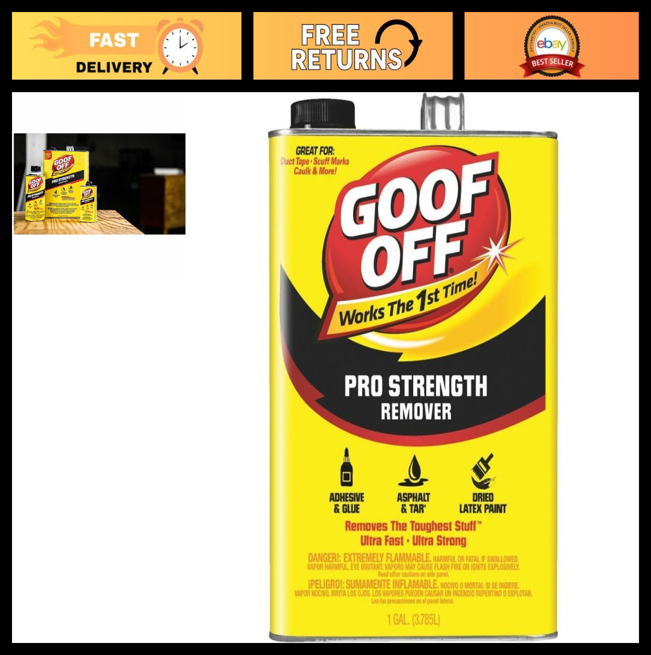 Heavy Duty Spot Remover – 1 Gallon Carpet Cleaner, Stain Remover, Upholstery Cle