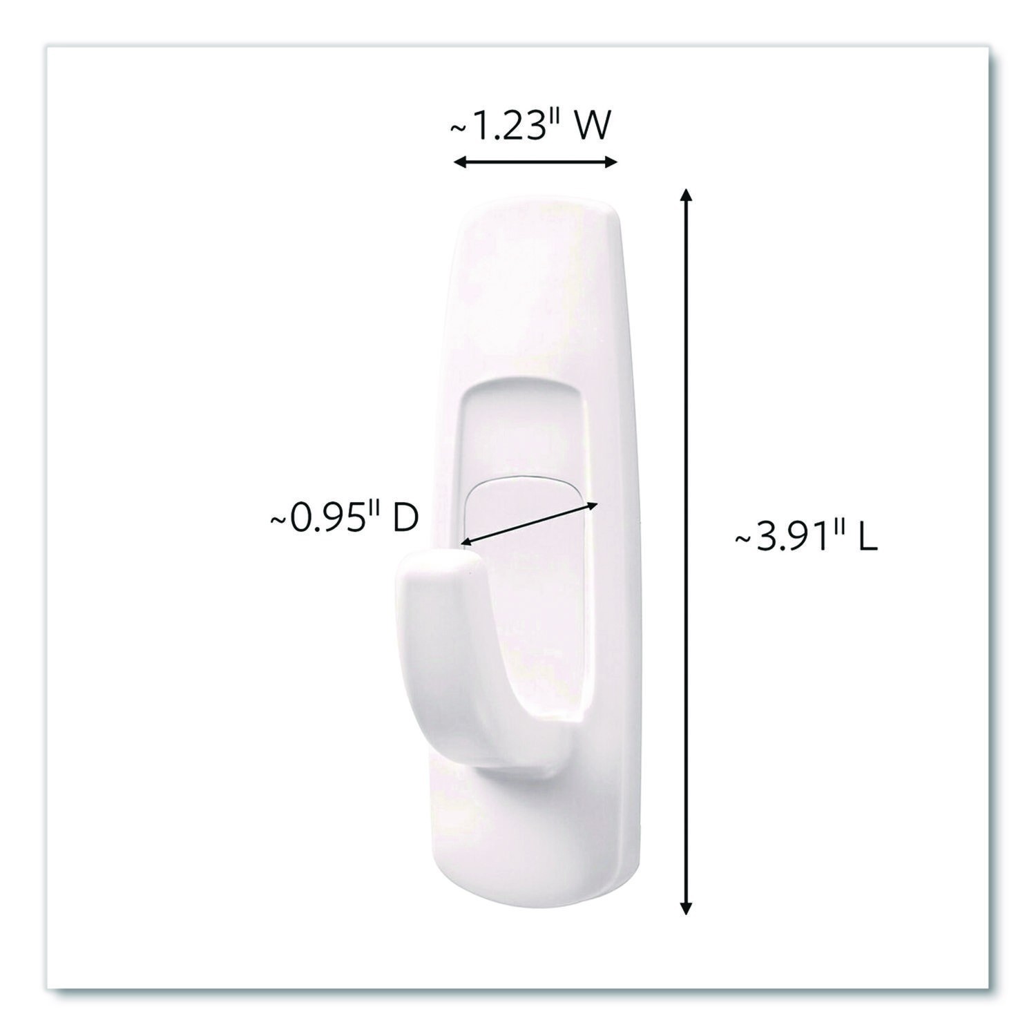 3M Command Damage-Free Hanging 12 Large Utility Hooks with 18 Large Strips 5lb