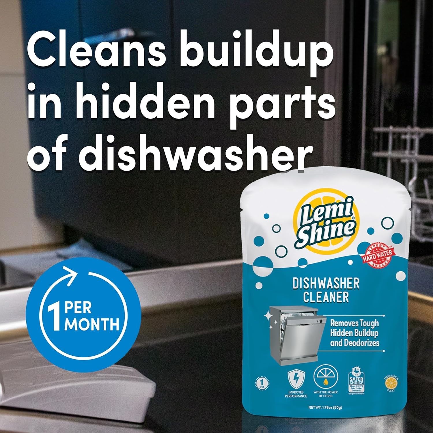 Natural Dishwasher Cleaner – Dishwasher Cleaner and Deodorizer Powered by Citric