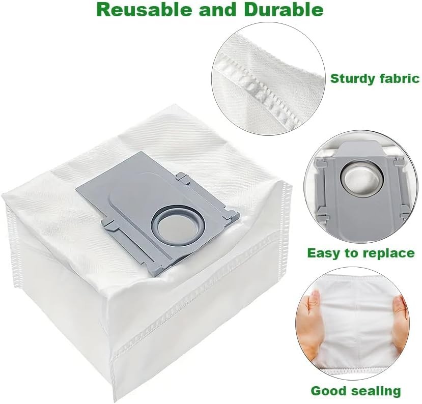 16 Pack Dust Bags Compatible with Roborock Q Revo Robot, Qrevo MaxV, S8 MaxUltra