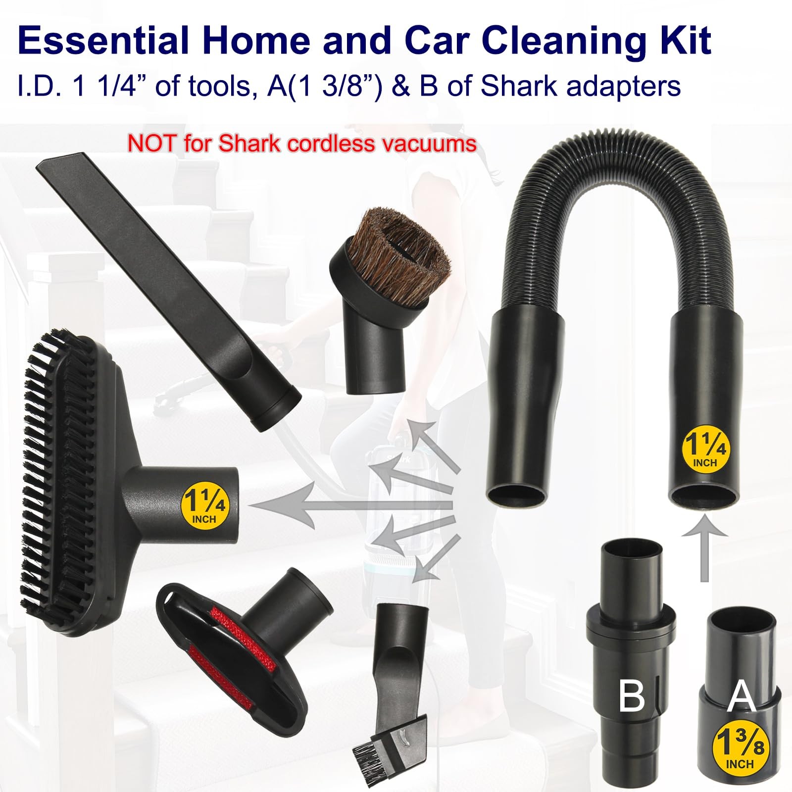 Vacuum Attachments with Shark Navigator Lift-Away Deluxe Rotator Stratos DuoC…