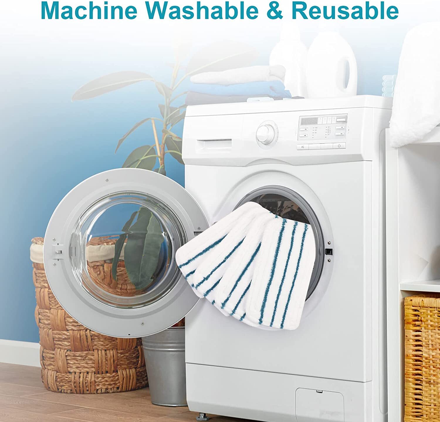 Suitable Mop Pads for Black & Decker Steam Mop FSM 1600 1610 1620 1630 Washable