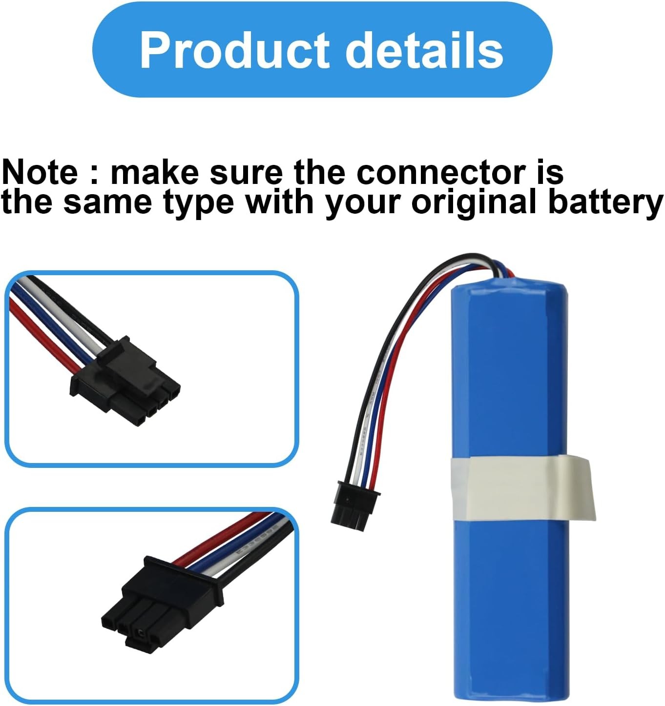 5200mAh 14.4V Vacuum Battery Replacement for Dreame D9 D10 Plus L10 Pro Plus