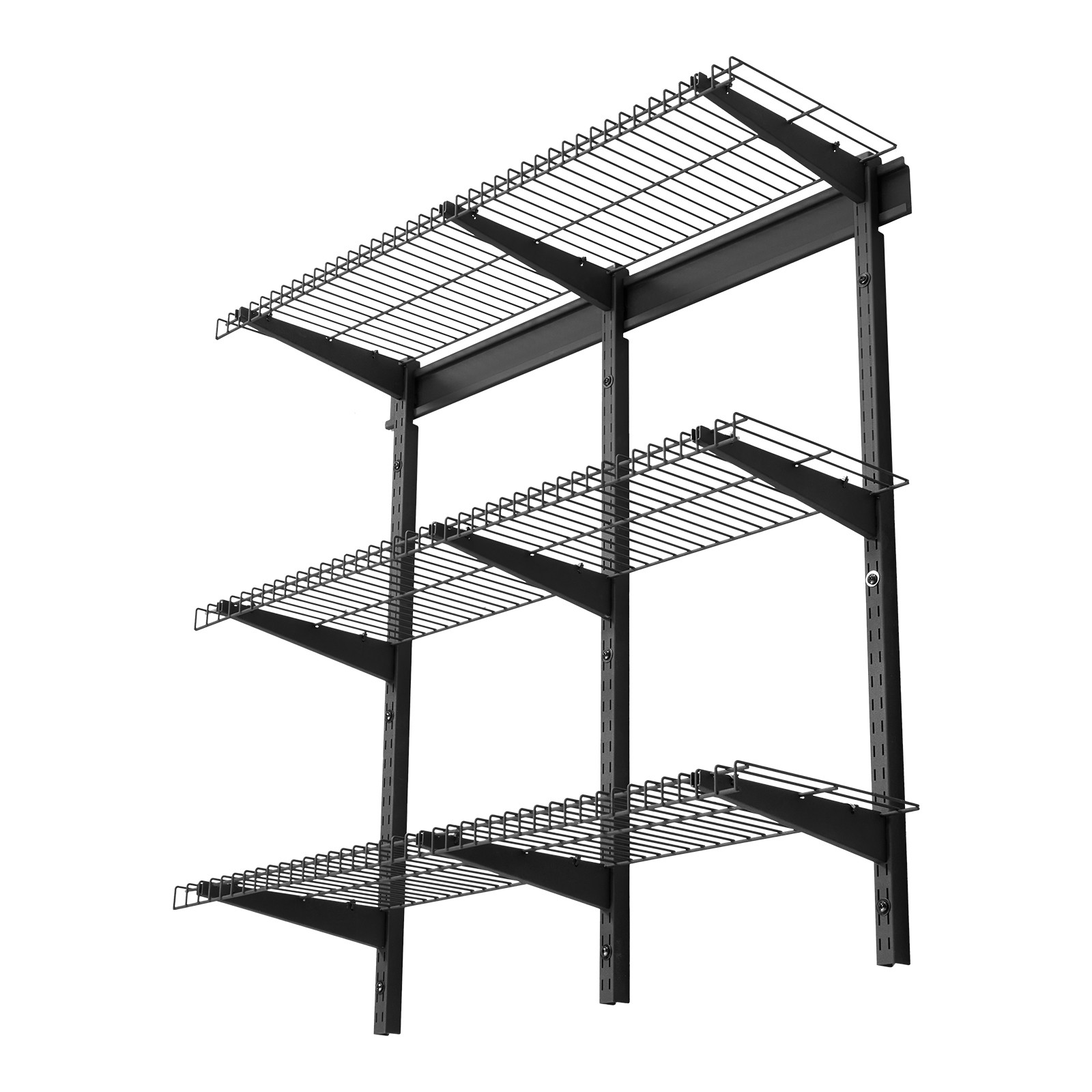 VEVOR 0.9 x 3 ft Garage Wall Shelving 450 lbs Total Wall Mounted Garage Shelving