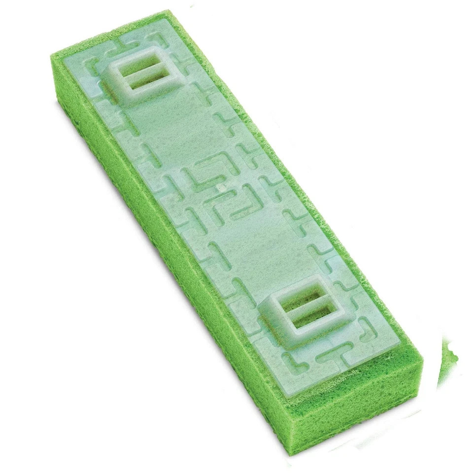 Lot Of 6 Libman Scrubster Floor Mop Spone Refill Easy Change Snap-On And Off (6)