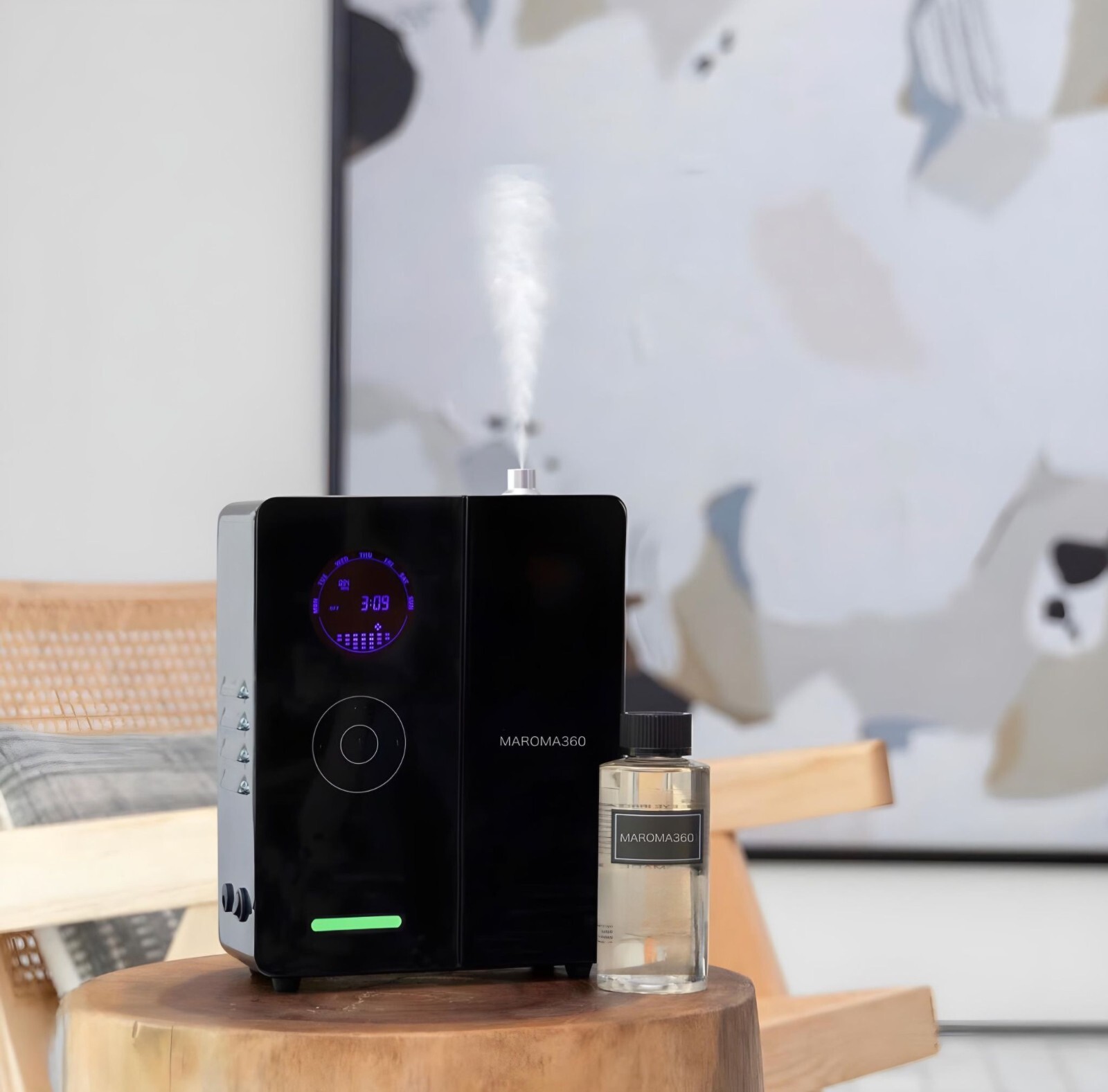 DaVinci360 Scent Diffuser 200mL Black / Aroma360 For 1900 Sqft Plus & HVAC Ready