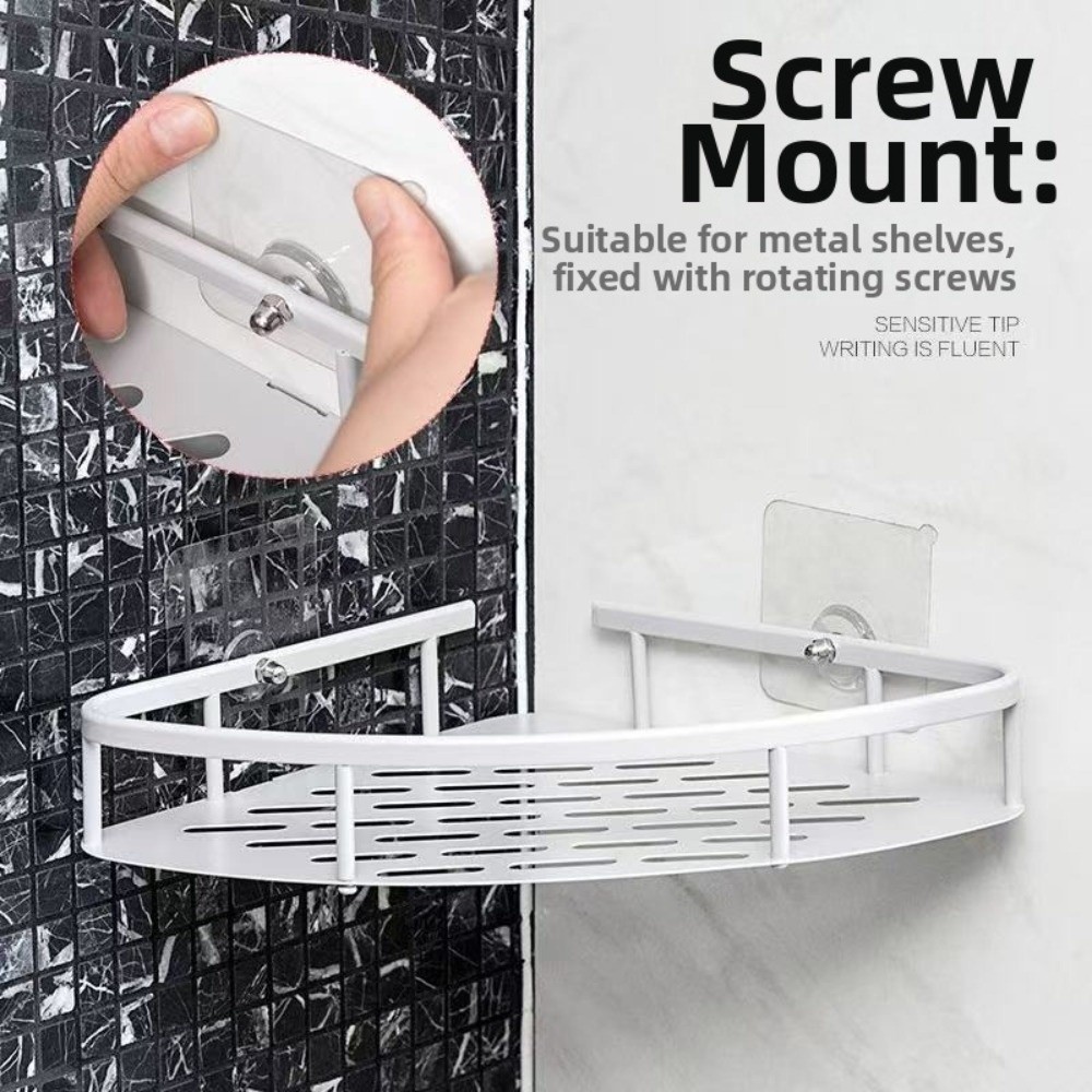 10x Self Adhesive Wall Hooks No Drill Screw Stickers Punch Free Seamless Clear