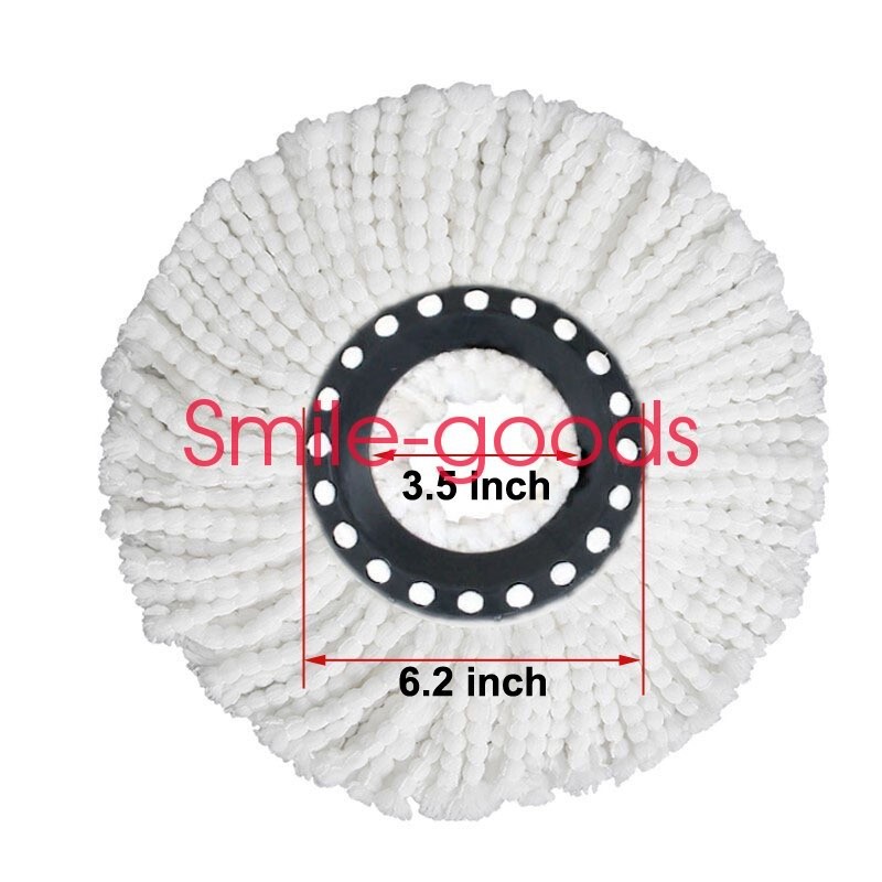4pcs Replacement Microfiber Mop Head Refill For Spin Mop 360° Easy Cleaning Tool