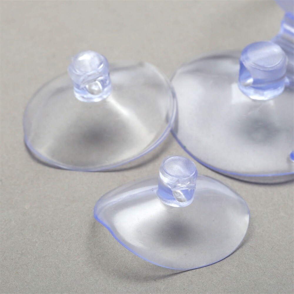 1.1″-1.57″ Transparent Rubber Suction Cup Sucker Window Glass Wall Hook Hanger