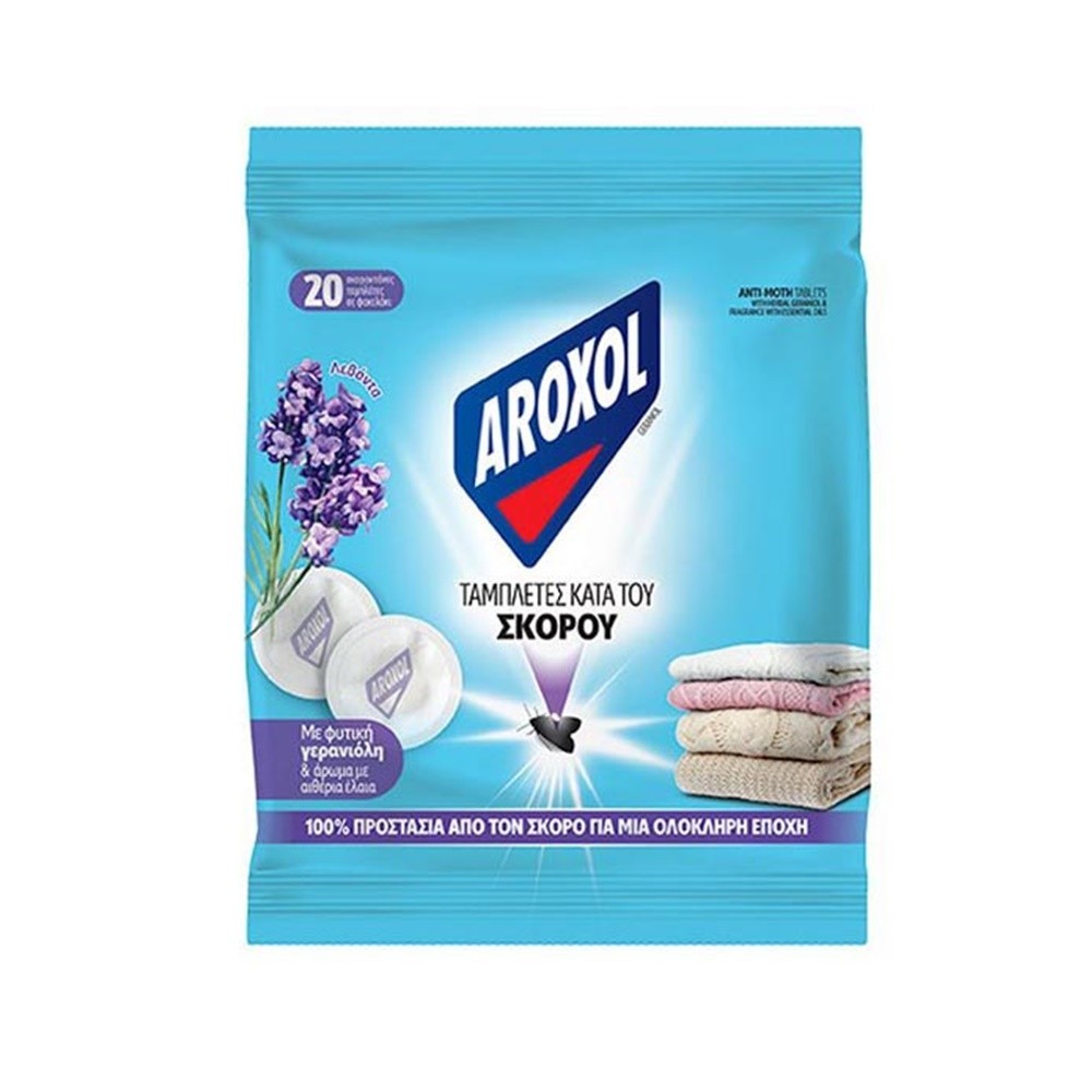 Aroxol Cloth Moth Mini Thin Paper Repellent for 3 Months – 1 Pack of 20