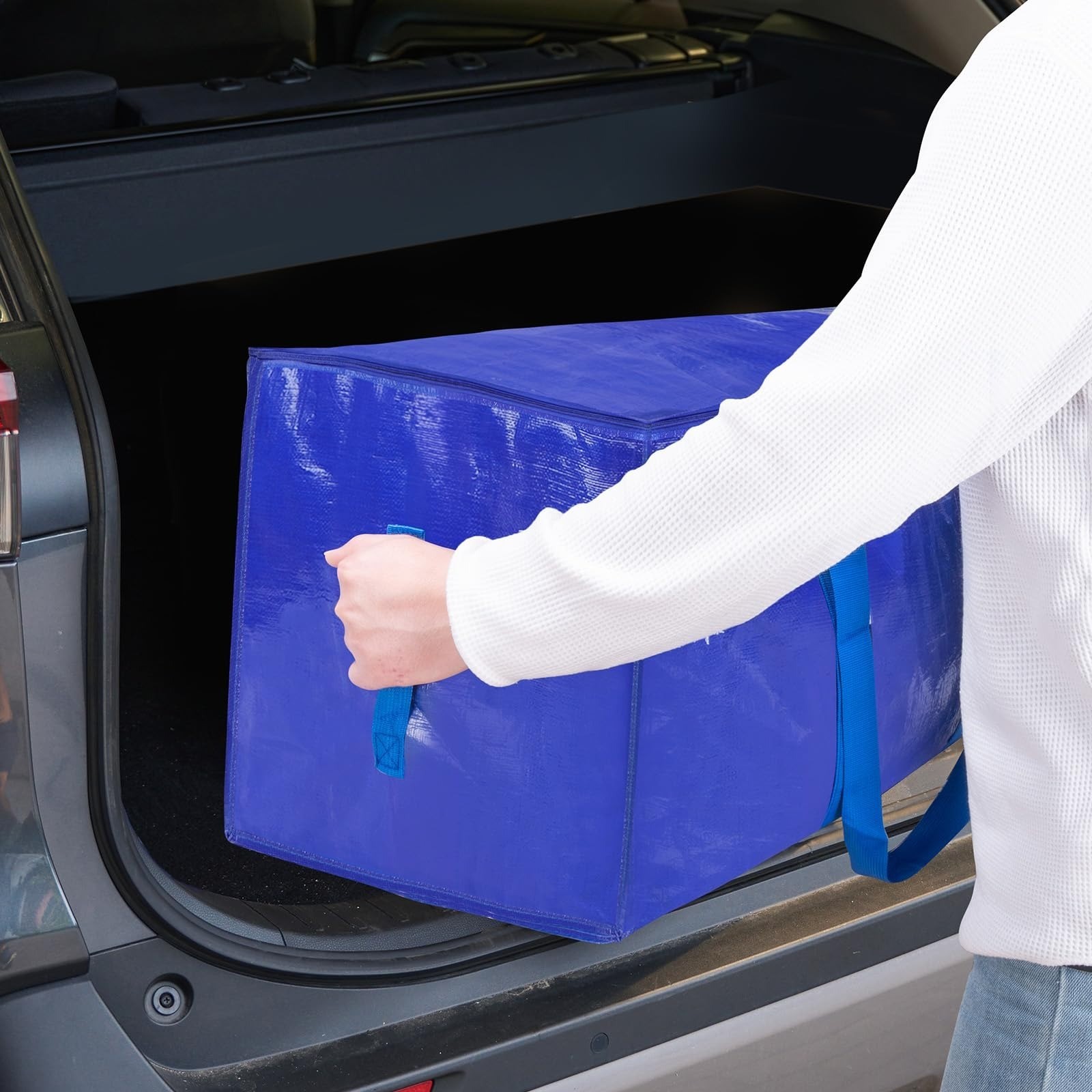 4 Pack Extra Large Moving Bags with Zippers & Handles – Heavy Duty Storage