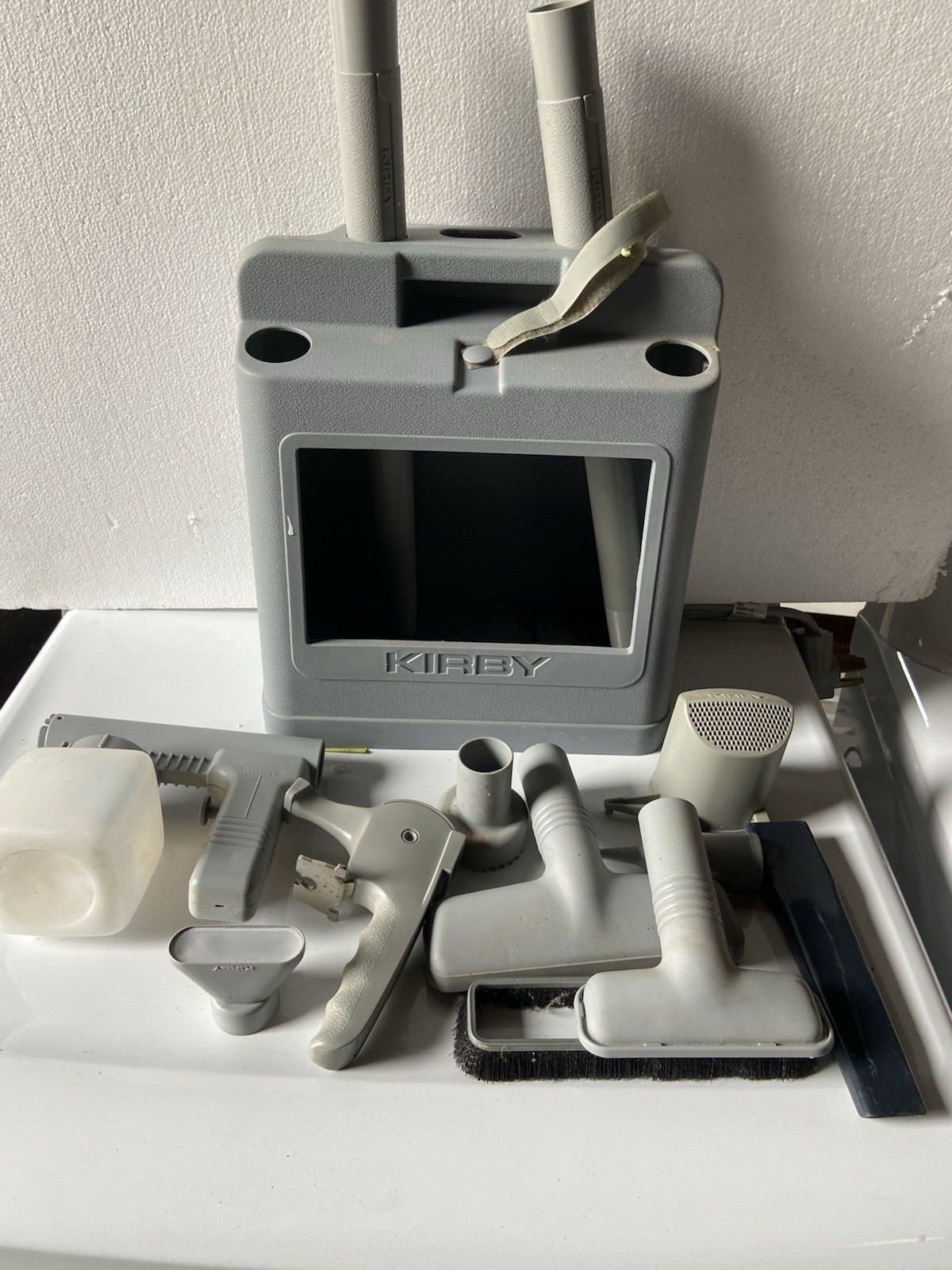 Kirby The Ultimate G Series Vacuum Cleaner Caddie & 11 Attachments Good Shape.
