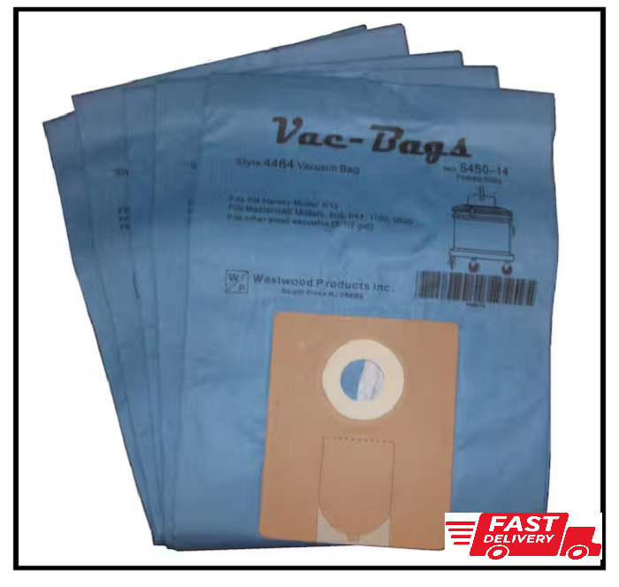 Soot Ash Vacuum Vac Bag Master Craft 605 641 1100 6500 S12 3-1/2 gal 5-Pack