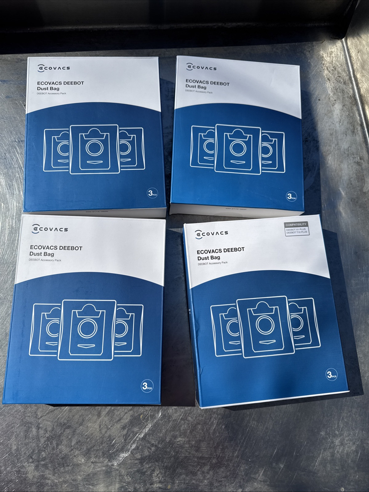 LOT of 4 Boxes ECOVACS Disposable Dust Bag DEEBOT X1 Plus T10 Plus G