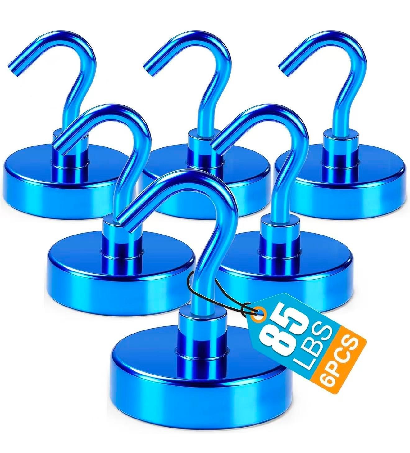 6 Pack 85LB Magnetic Hooks, Strong Cabin Ship Essentials Hook Heavy Duty Refrige