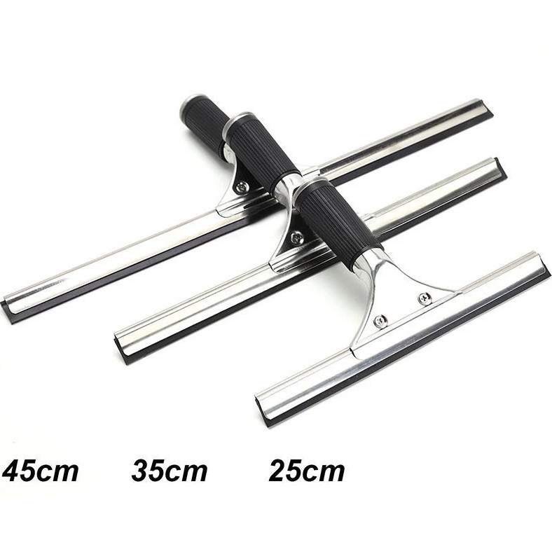 1pcs Glass Cleaning Squeegee Window Wiper 25/35/45cm Rubber Blade Cleaner – NEW