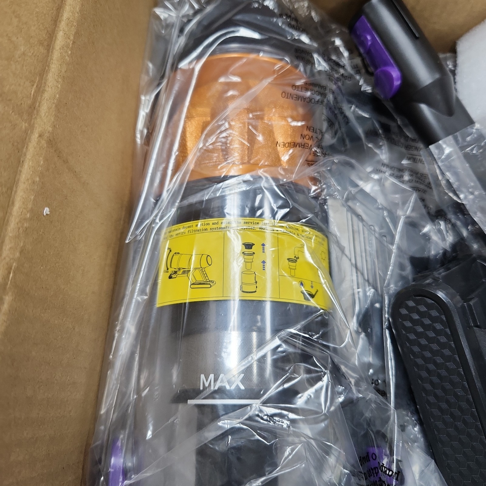 COTIAR Cordless Vacuum Cleaner, 500W 40KPa 60Mins Cleaners for Purple