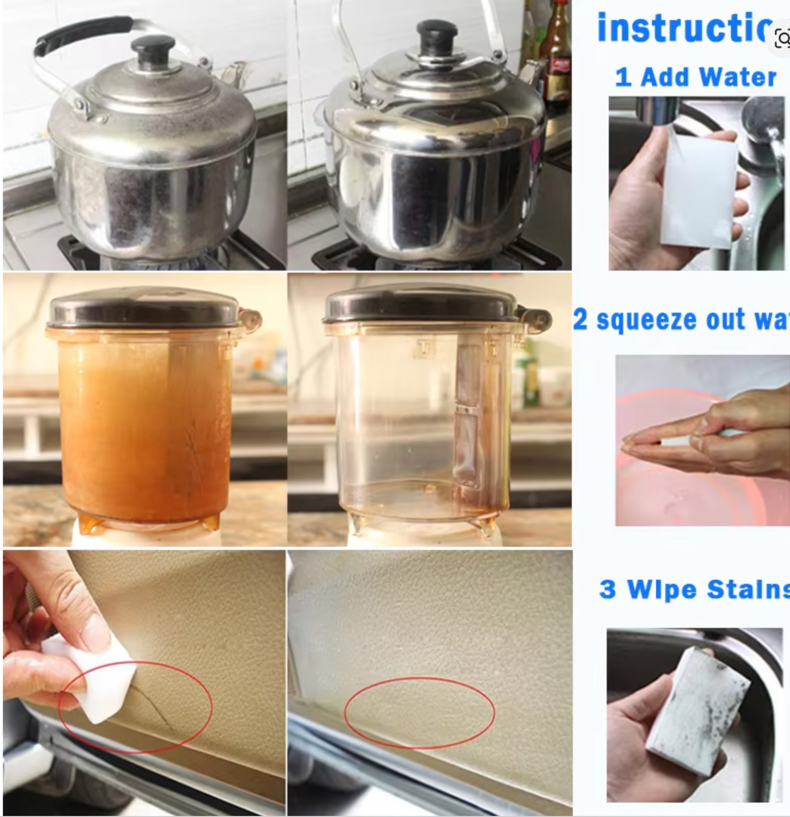 100 PCS Magic Sponge Eraser Bulk Pack 3/4″ Thick Melamine Cleaner