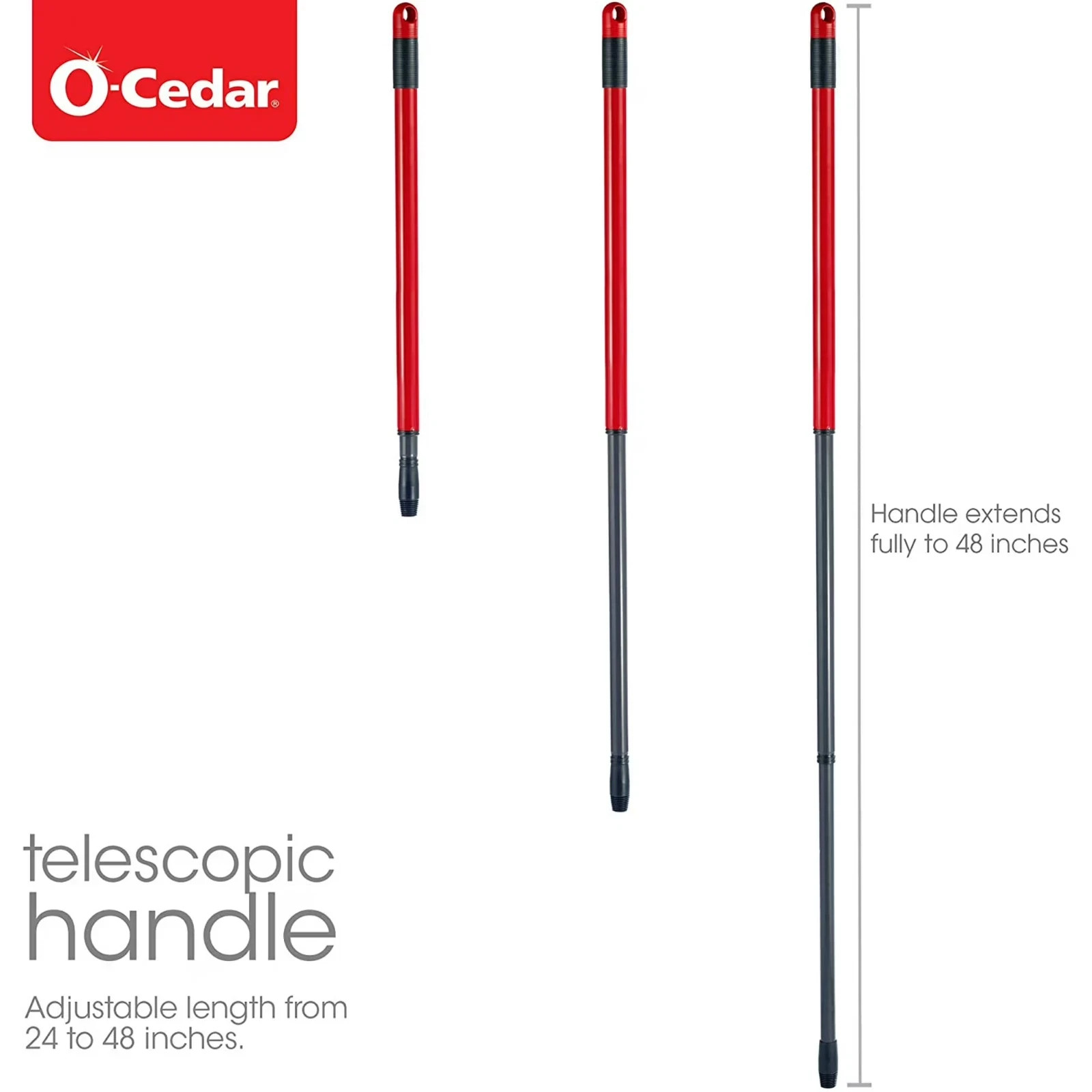 (2 Total Refills) O-Cedar EasyWring Microfiber Spin Mop & Bucket System- New