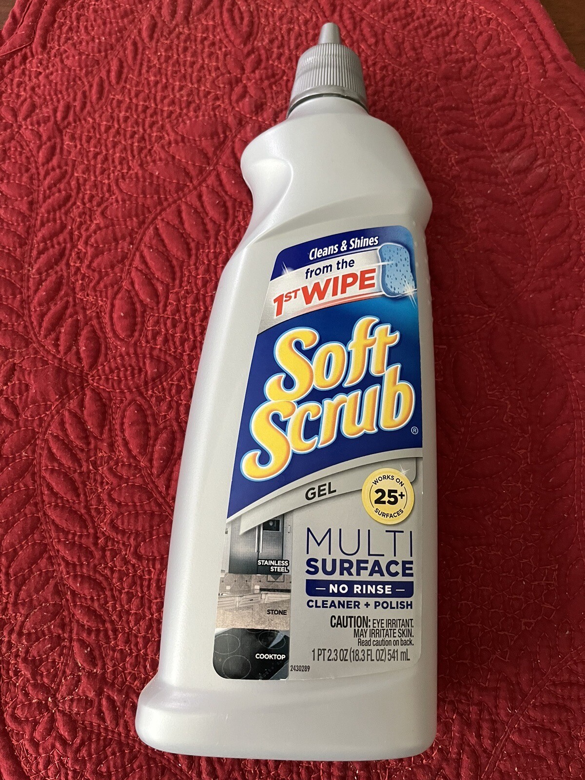Soft Scrub 18.3 Oz. Multi Surface No Rinse Cleaner + Polish. Stainless/ Cooktops