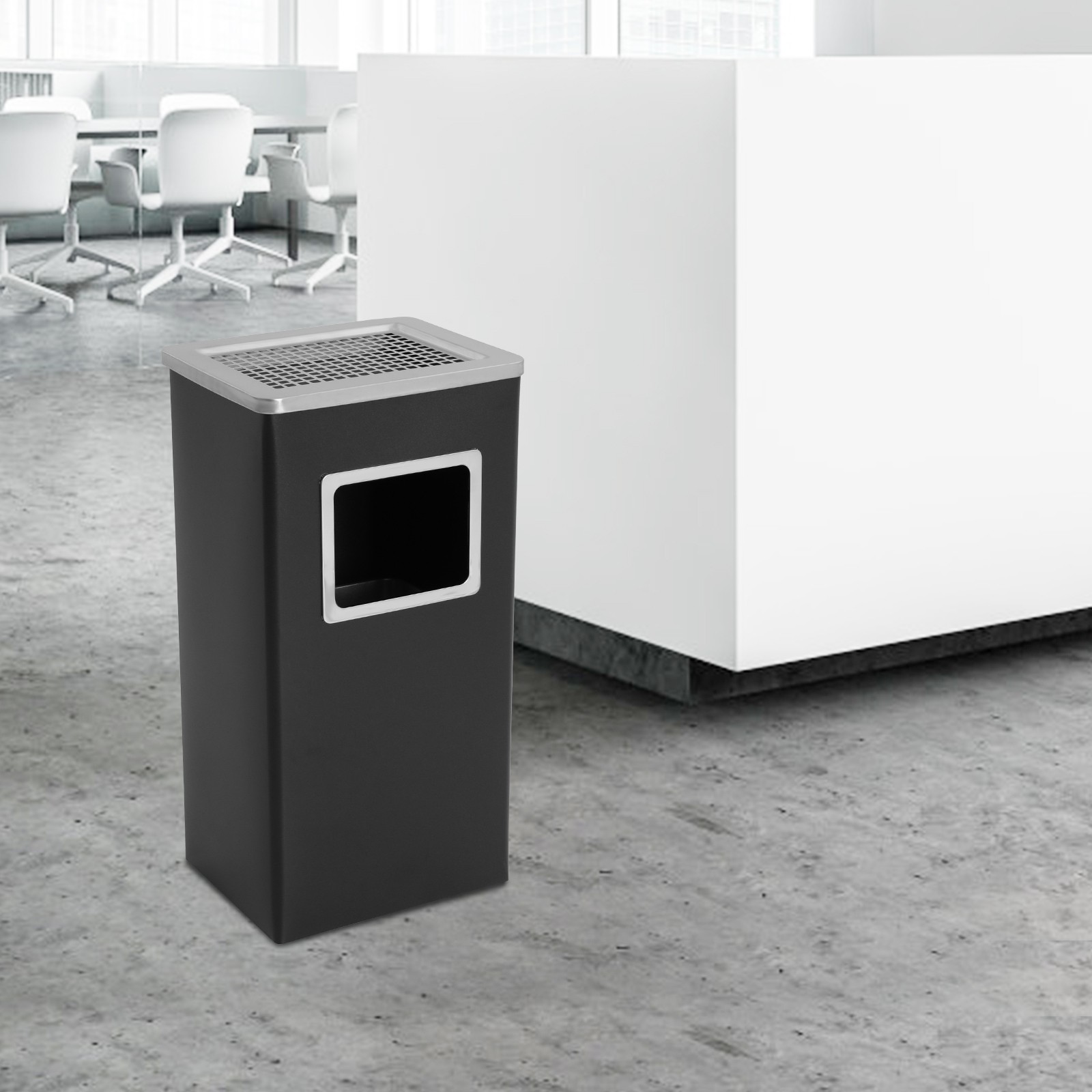 Trash Can 12.2*9.84*24.02in Garbage Can Indoor&Outdoor Trash Can for Kitchens