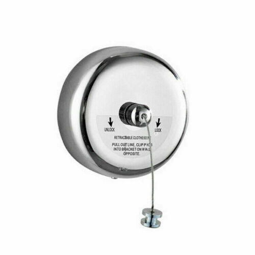 TECHTONGDA 9Ft/2.8m Retractable Single Clothes Line Dryer Laundry Indoor Outdoor