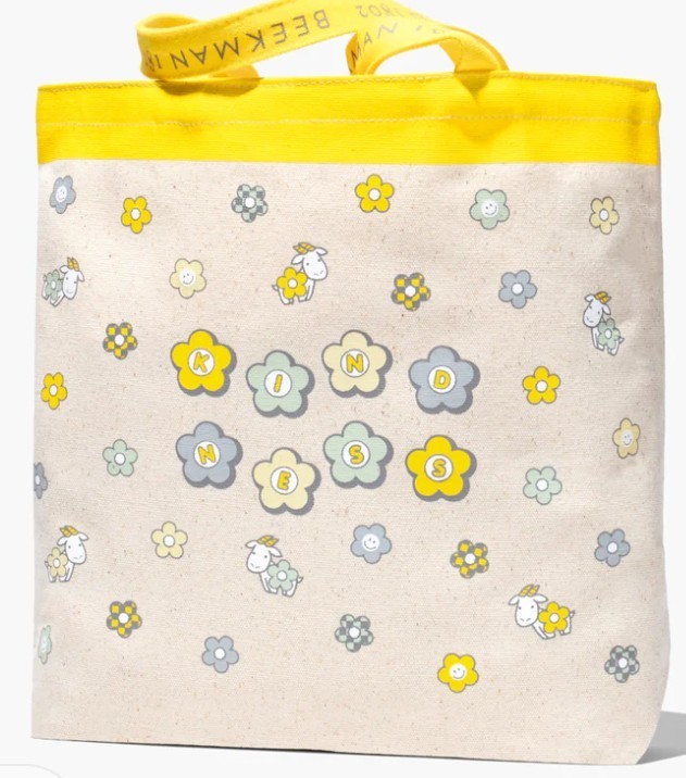 Beekman 1802 Canvas Lightweight 100% Cotton Tote Bag – Fall 2025 Goat Kindness
