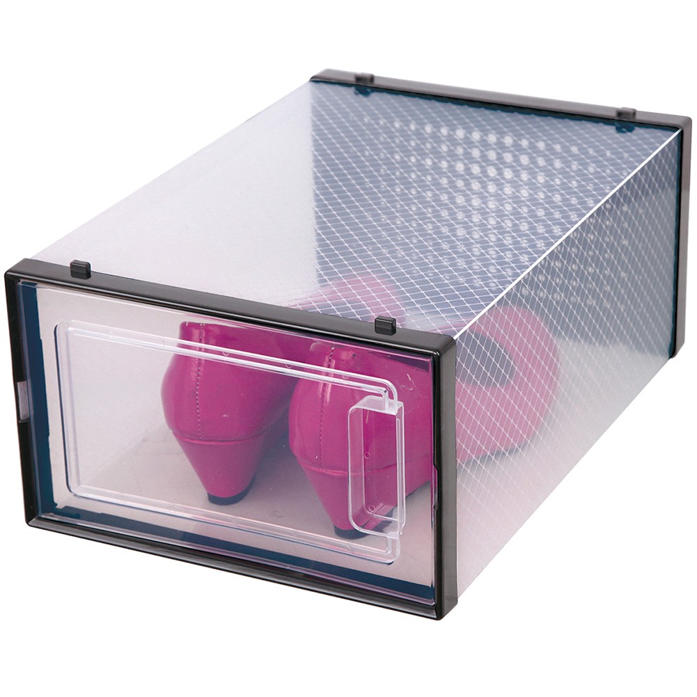 NEW! OnDisplay ClikShoe STACKABLE CLEAR SHOEBOX – CUSTOMIZABLE SHOE STORAGE BOX