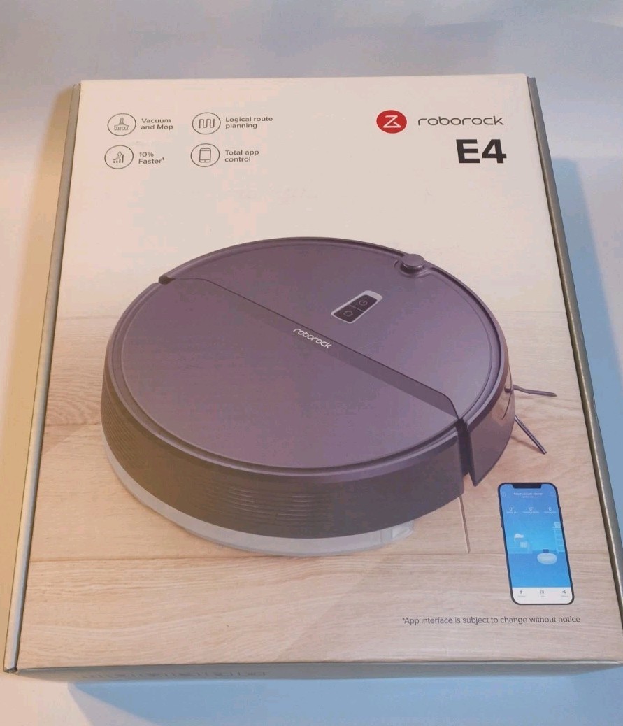 Roborock E4 Robotic Vacuum and Mop, Logical Route Planning, App Control