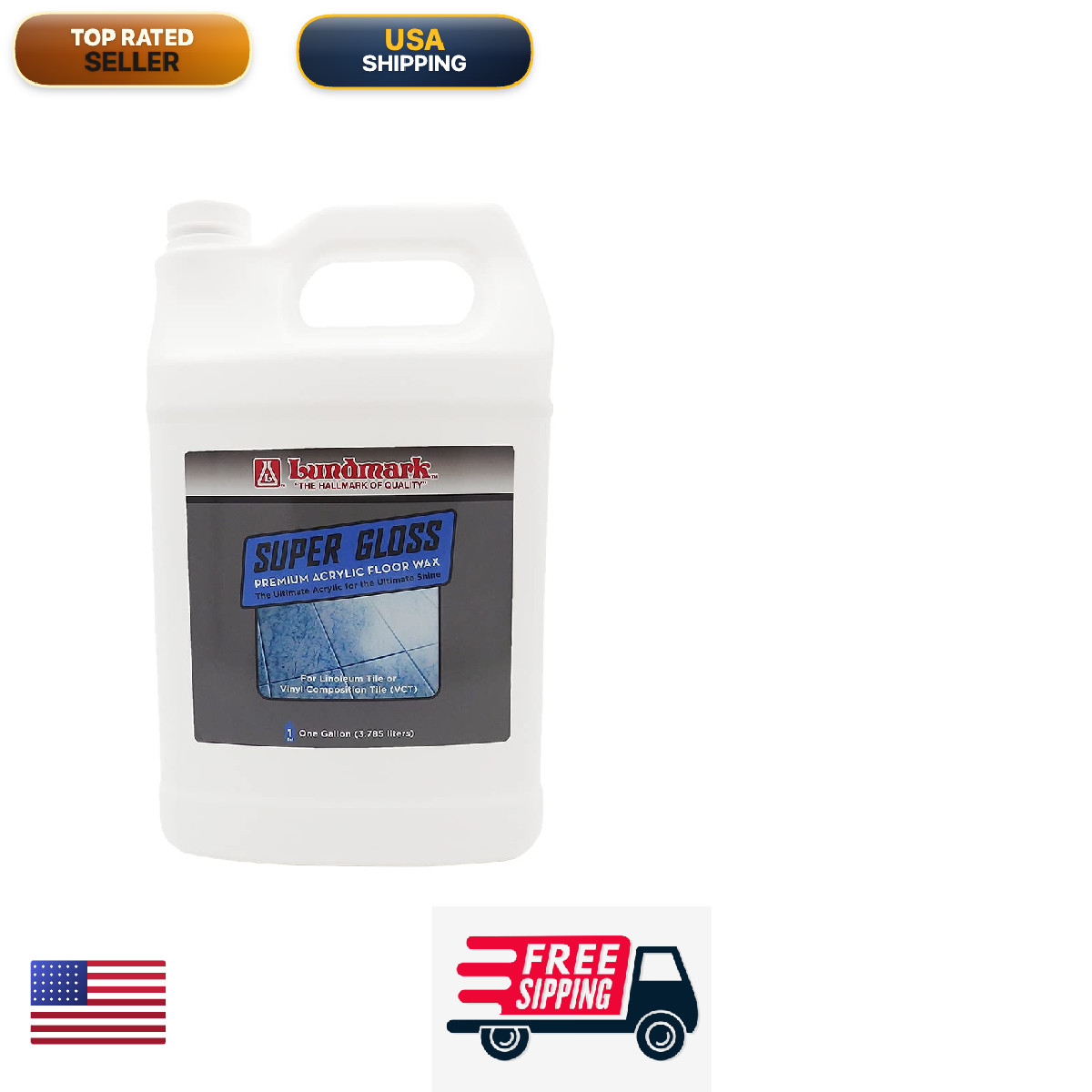 Lundmark Wax Lundmark Super Gloss Acrylic Extra Heavy-Duty Hard Finish Floor