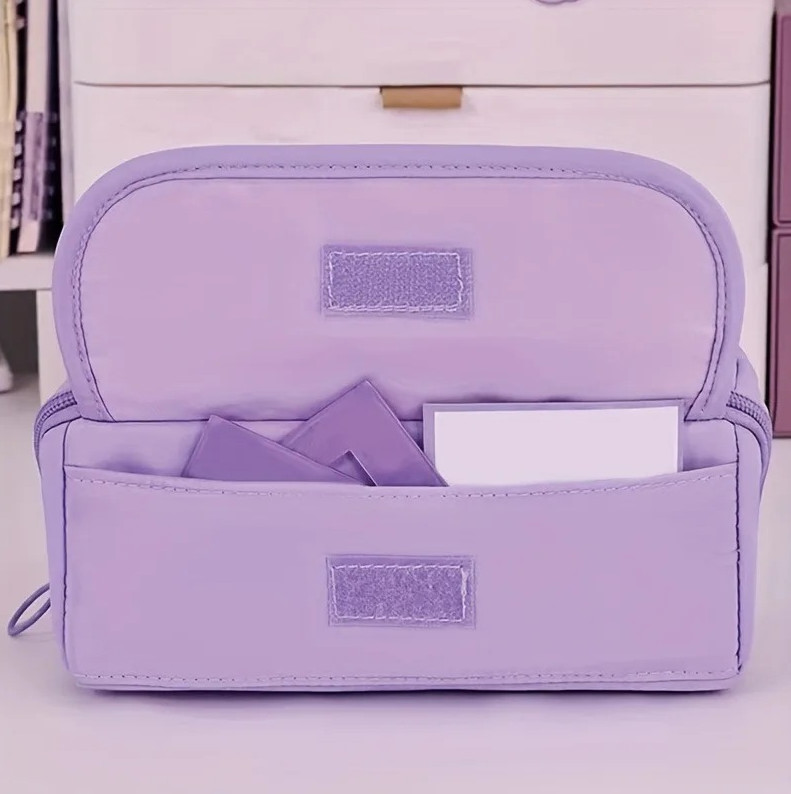 1 pc Large Capacity Pencil Case Organizer Multi-Compartment Desktop Storage