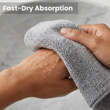 Microfiber Bath Towels Set, Compact Size 20 x 43 in, Hyaluronic Acid-Infused,