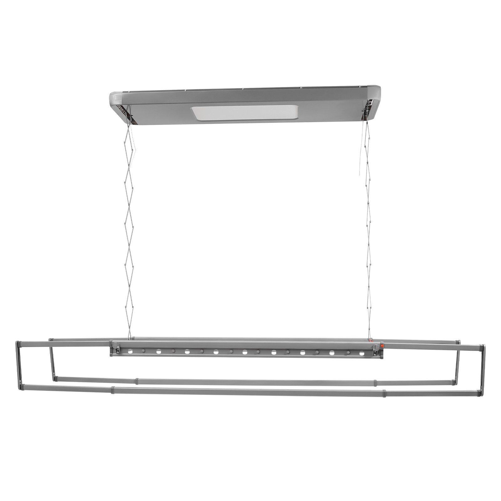 110V Electrical Retractable Airing Rack Aluminium Alloy Remote Control w/ Light