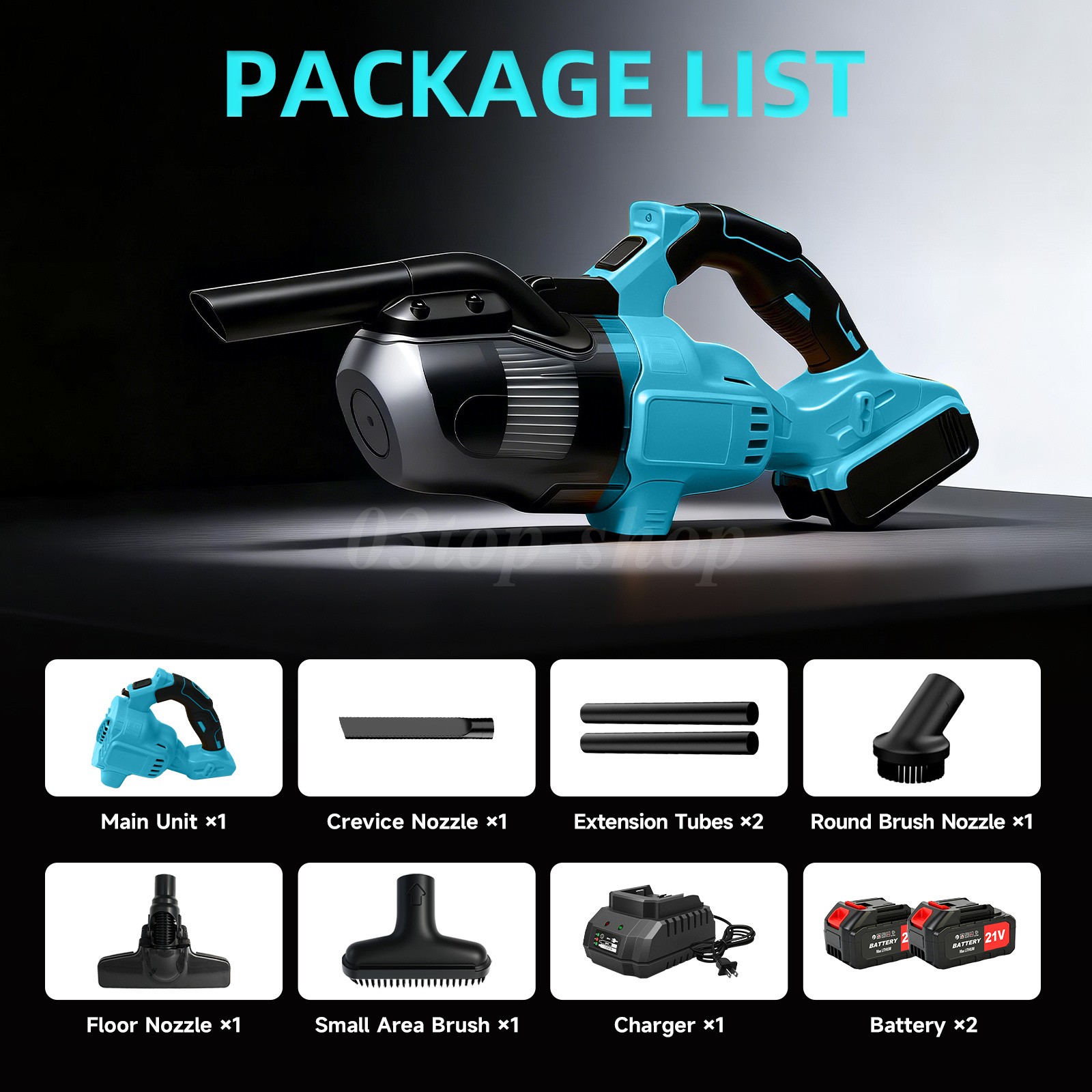 Cordless Vacuum Cleaner 5 in 1 Handheld Electric Vacuum Cleaner with 21V Battery