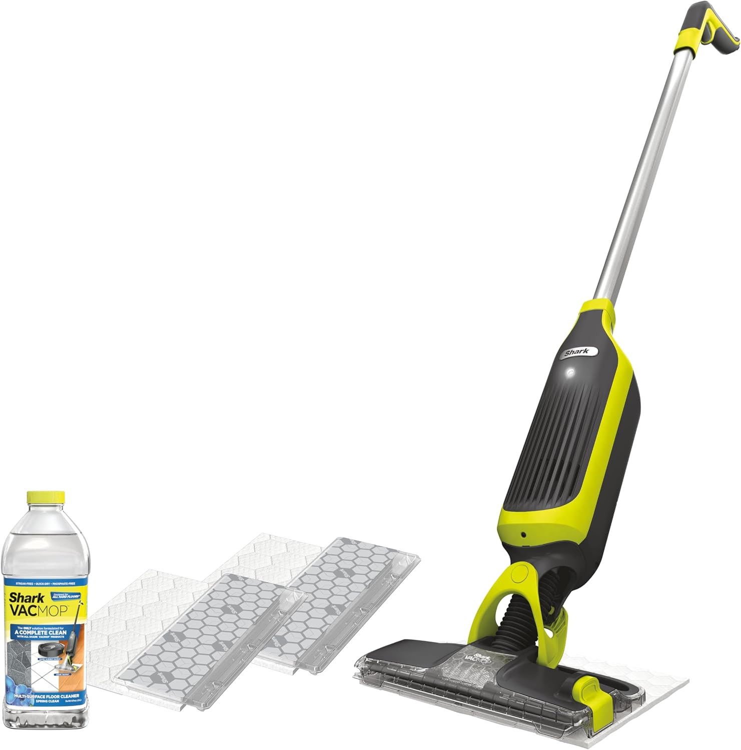Shark VACMOP Cordless Vacuum & Spray Mop, Gray, VM180 | Hard Floor Cleaner