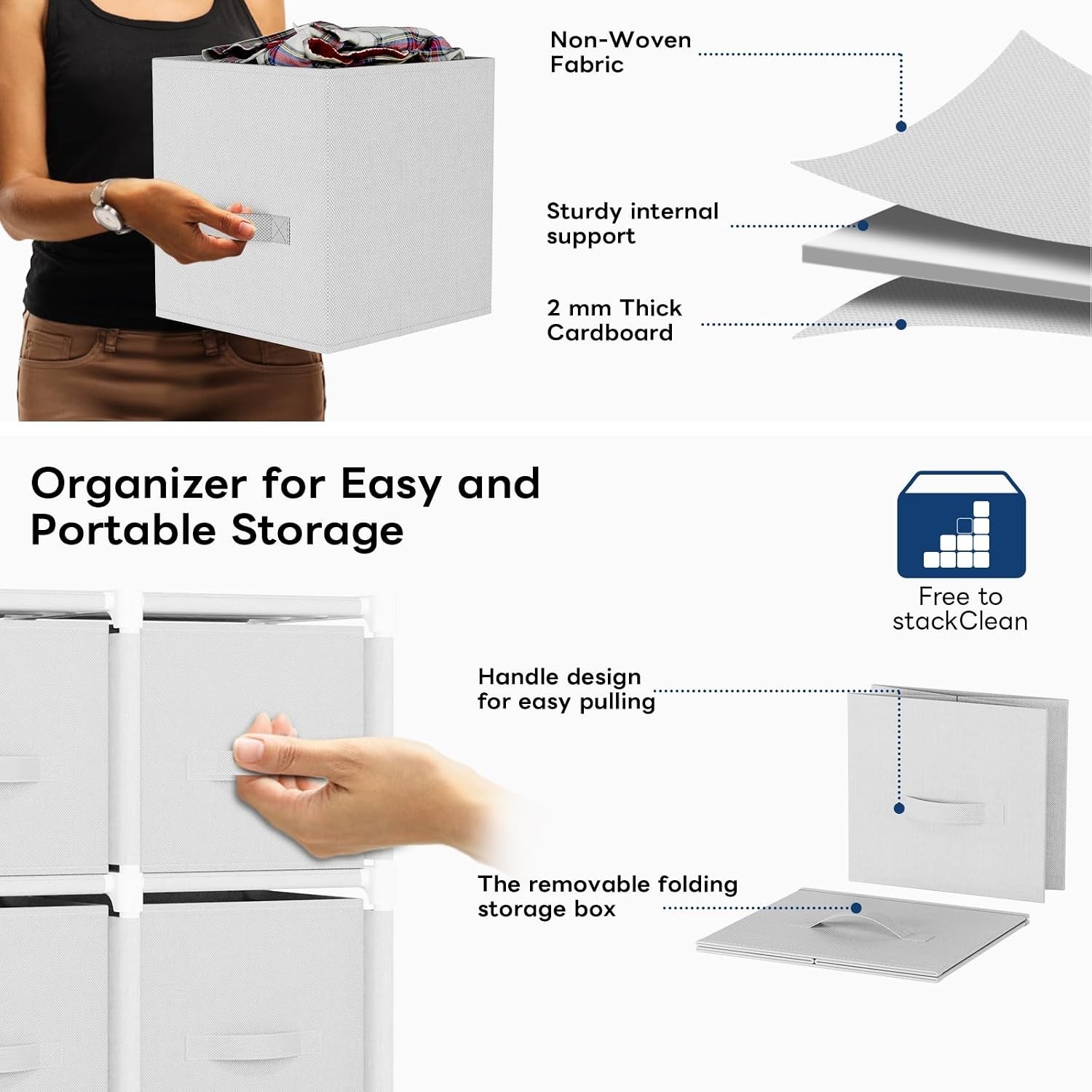 9 Cube Storage Organizer, Closet Organizers and Storage | Cube Storage Shelf,…