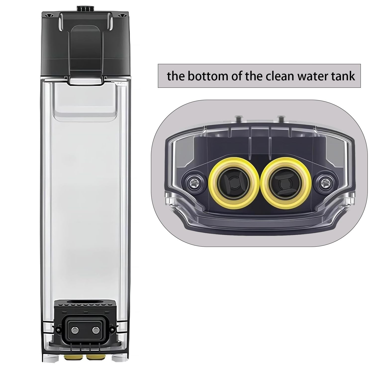 1 PCS Clean Water Tank for Tineco Floor ONE S7 Pro Wet Dry Vacuum Replacement