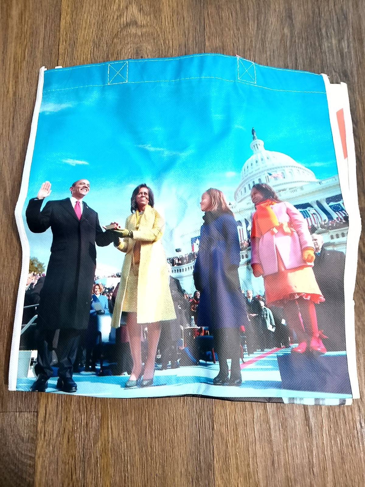 44th President Obama shopping tote bag 13×7.5×13.5 inches used