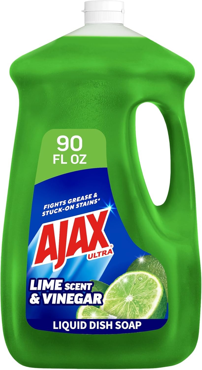 Ajax Ultra Dish Soap Vinegar & Lime Scent 90 fl oz Grease Cutting Formula
