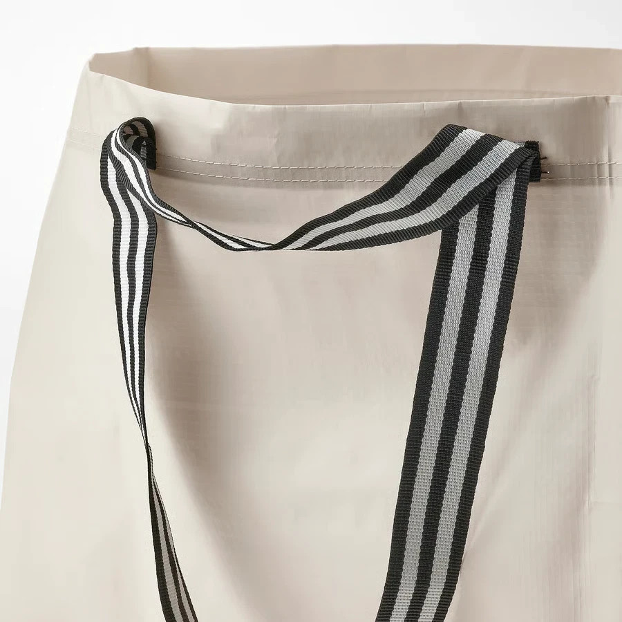 IKEA Large Shopping Bag Tote Durable LightBeige, 22.5×14.5×15.25″ 20Gal