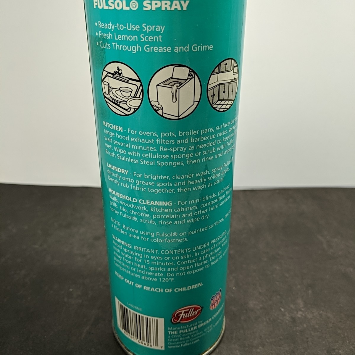 Fuller Brush Fulsol Spray 85% Full Dissolve Grease Grime Oil Dirt 18 oz